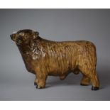 A Large Sylvac Study of a Highland Cow, Limited Edition no 25/250, 26cm high