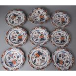 A 19th Century Transfer Printed Amhurst Pattern Fruit Set (No.824) To Comprise Three Shaped