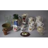 A Collection of Various Jugs to Include Portmeirion, Siltone Pottery Hand Made Vase, Blue and