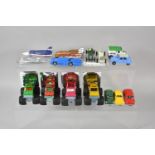 A Collection of Loose Diecast Vans, Cars and Monster Trucks to Include Corgi, Lledo etc