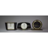A Collection of Three Mid 20th Century Mantle Clocks to Include Smiths Sectric Example, Metamec