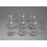 A Set of Six Babycham Glasses