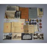 A Collection of WWI Ephemera Relating to PTE H.J.H Tilsley, Royal Fusiliers, to Include Victory