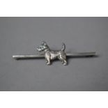A Silver Terrier Brooch, Sterling Silver by N, G & S