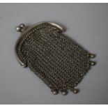 A Silver Miniature Chainmail Purse, C.1900