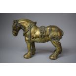 A Heavy Cast Brass Study of a Horse, 11.5kg