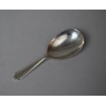 A Silver Caddy Spoon by F.W, Sheffield 1967