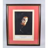A Framed Print, The Knight Watchman by Melvyn Buckley, Signed in Pencil ny the Artist, 22cm wide