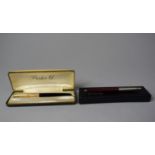 A Parker 61 Gold Plated Top and Gold Nib Pen, Plus One Other