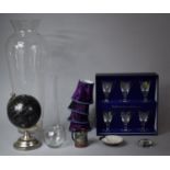 A Collection of Various Items to include Large Glass Vase, Small Shades, Boxed Set of Webb Corbett