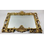 A Good Late 19th/Early 20th Century Florentine Gilt Framed Mirror, 75x63cms Overall, Some Elements