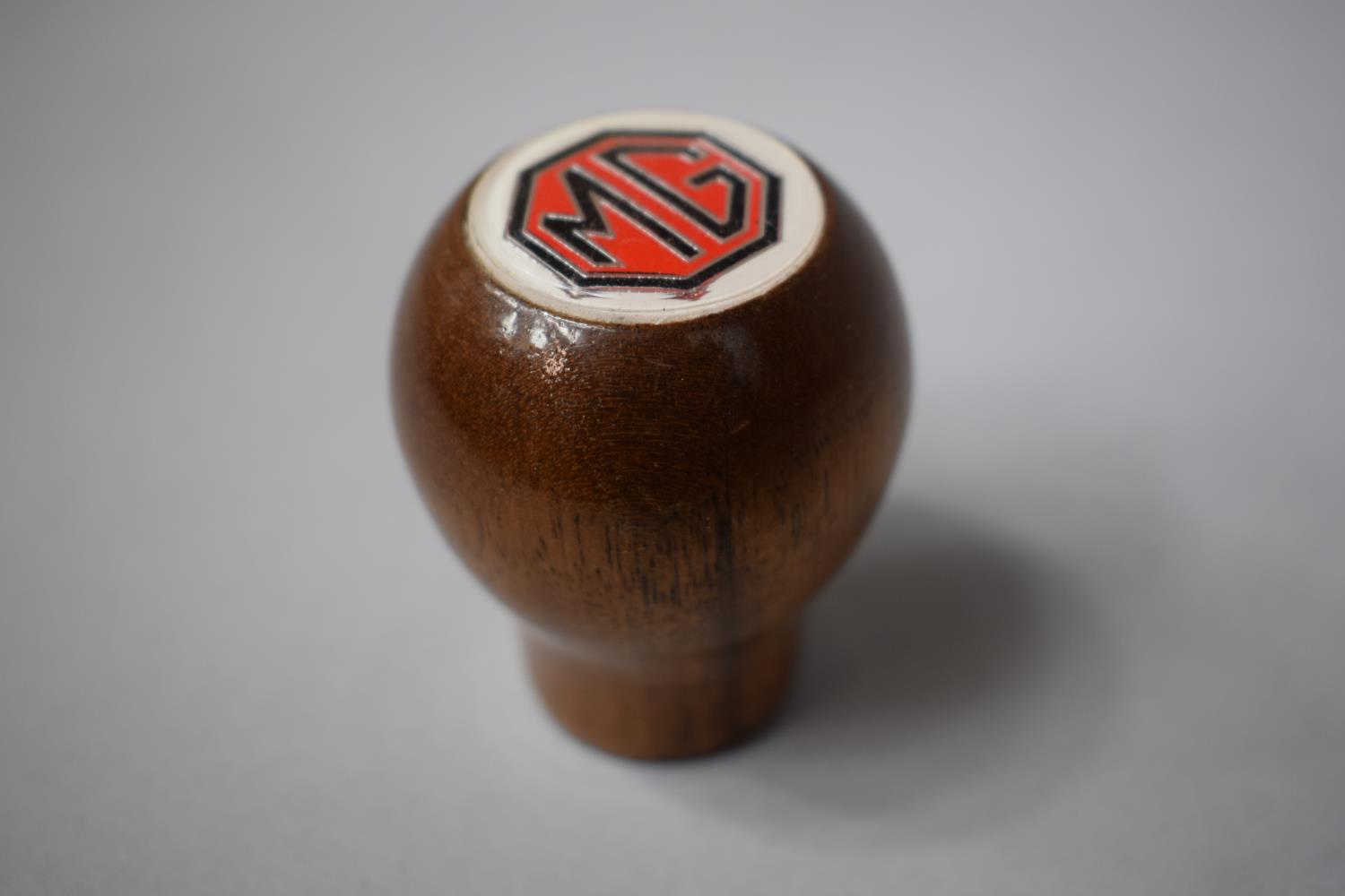 An MG Walnut Gear Shift Knob, 6.2 Cms High