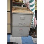 A Two Drawer Filing Cabinet, 46cms Wide
