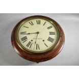 An Early 20th Century Mahogany Framed Circular Wall Clock by Seth Thomas, 8 Day Movement, Together