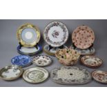 A Collection of Various 19th Century and Later Transfer Printed Ceramics to include Plates, Draining