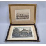 A Gilt Framed Limited Edition Print of Shooting Scene by CH Whymper, Singed in Pencil by the