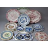 A Collection of Various Transfer Printed Ceramics to include Meat Plates, Plates, Willow Pattern