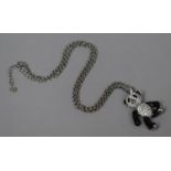 A Butler and Wilson Jewelled Panda on Chain