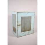 An Early/Mid 20th Century Painted Tin Meat Safe, 47cms Wide, 55cms Tall