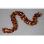 An Amber Chip Necklace, 68.3gms.