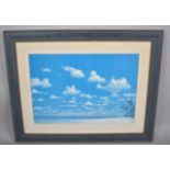 A Large Framed Print Depicting Caribbean Beach, 66cm Wide