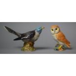 A Beswick Study of an Owl and a Beswick Cuckoo Model 2315