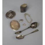 A Collection of Various Scrap Silver, 64.6gms to include Georgian Teaspoon, Locket etc