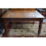 A Late Victorian Mahogany Wind-out Dining Table, with Extending Mechanism but no Extra Leaf or