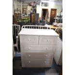 A Modern Bedroom Chest of Two Short and Three Long Drawer, 83x44.5x94cms High