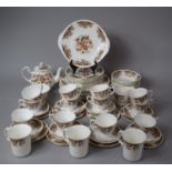 A Colclough Pattern Part Dinner and Tea Set to Comprise Bowls, Plates, Cake Plate, Large Plates,