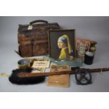 A Collection of Various Items to include Gladstone Bag (AF) Various Vintage Newspapers Etc