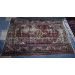 A Vintage Carpet Square, Worn, 250x101cm