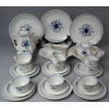 A Collection of Various Adams Blue and White Teawares to include Bowls, Plates, Water Jug, Two