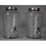 Two Kilner Classic Cocktail Dispensers, Each 33cms High