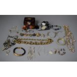 A Collection of Good Quality Costume Jewellery to include Swarovski Bracelet, Jewelled Teddy Bear,