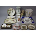 A Collection of Various Ceramics to Include Faience Style Portuguese Vase, Large Jardiniere,