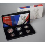 A Cased Set of Royal Mint Fine Silver Coins '2014 Britannia, The Changing Face Of Britain' with