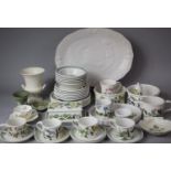 A Large Collection of Portmeirion Botanic Garden Ceramics Together with Large Turkey Plate, Wedgwood