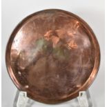 A Late Victorian Engraved Circular Copper Tray, Dated 1893, 45cm Diameter