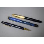 Two Vintage Fountain Pens to Include Sheaffer and Onoto (De La Rue) Both with 14ct Nibs Together