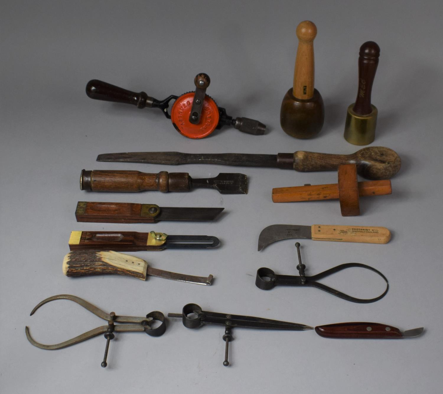 A Collection of Various Woodworking Tools and Measures