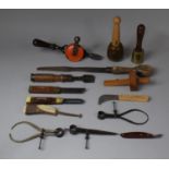 A Collection of Various Woodworking Tools and Measures
