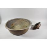 A 19th Century Copper Bowl etc, 55.5cm Diameter