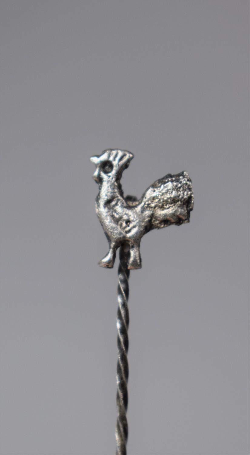 A Set of Six Silver Cocktail Sticks with Cockerel Finials, Stamped 925 - Image 2 of 2