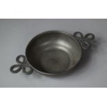 A Pewter Two Handled Porringer