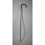 A Silver Banded School Master's Cane, Chester Hallmark, 73cm Long