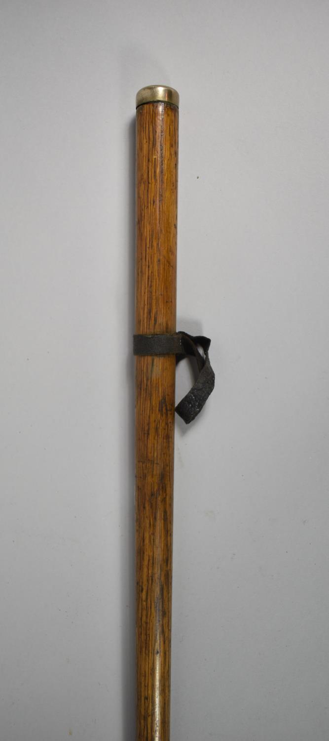 A Turned Pacing Stick with Engraved Top, "F J Y from H E F" - Image 3 of 3