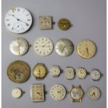 A Collection of Various Watch Movements for Spares and Repairs