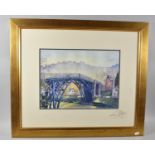 A Framed Print of the Ironbridge, S Payton, 30x40cm