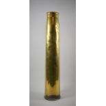 A Large Brass Artillery Shell, 66cm High